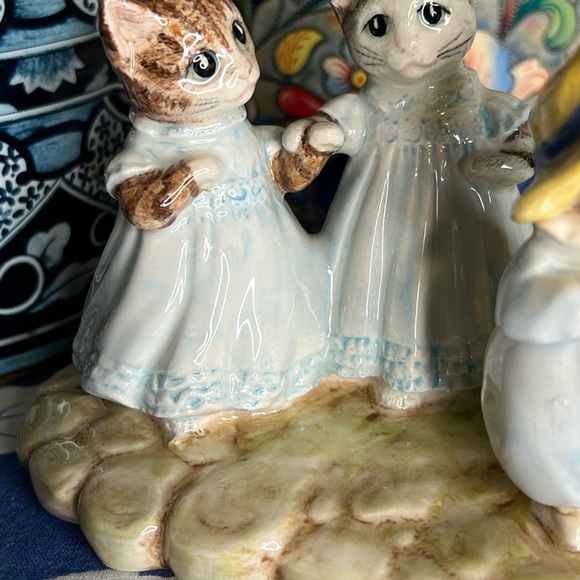 Vintage 1998 Beswick Ware Figurine Beatrix Potter Mittens, Tom Kitten & Moppet - Picture 4 of 7